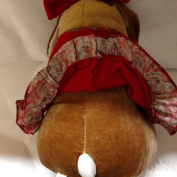 MARGERY WILLIAMS VELVETEEN RABBIT RED DRESS GIRL PLUSH 1985 TOYS "R" US - Picture 2 of 5